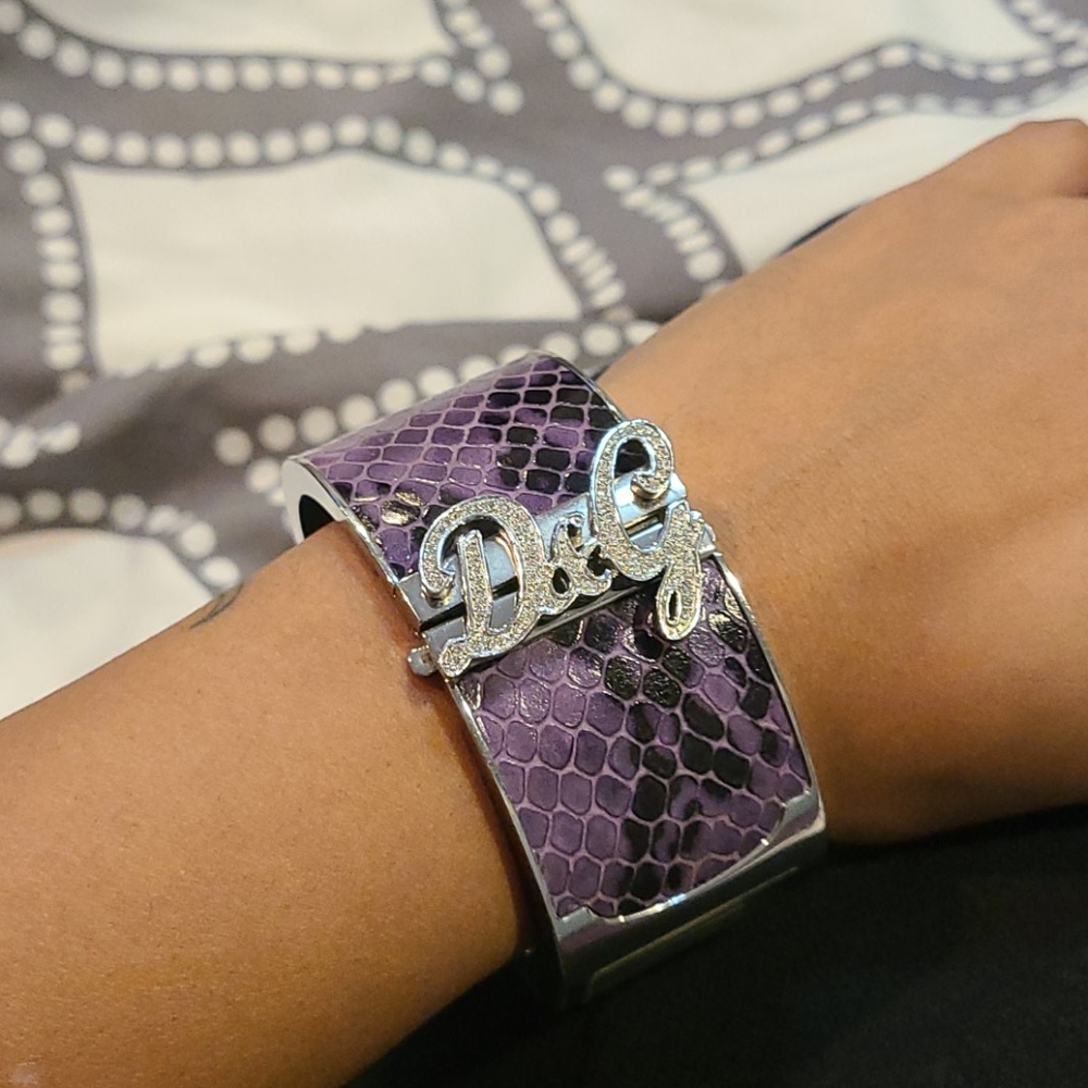 D&G dolce and gabanna cuff watch bracelet
